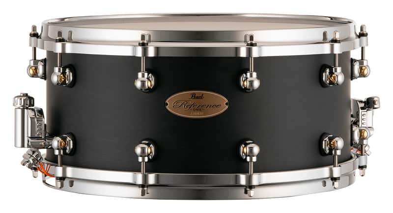 Pearl Reference One 14x5" Hybrid Maple/Birch Matte Black Mist Premium Lacquer Snare Drum Mastercast Die-cast Hoops Single Swivel Lugs Glide-lock Strainer | WorldShip | Authorized Dealer image 1