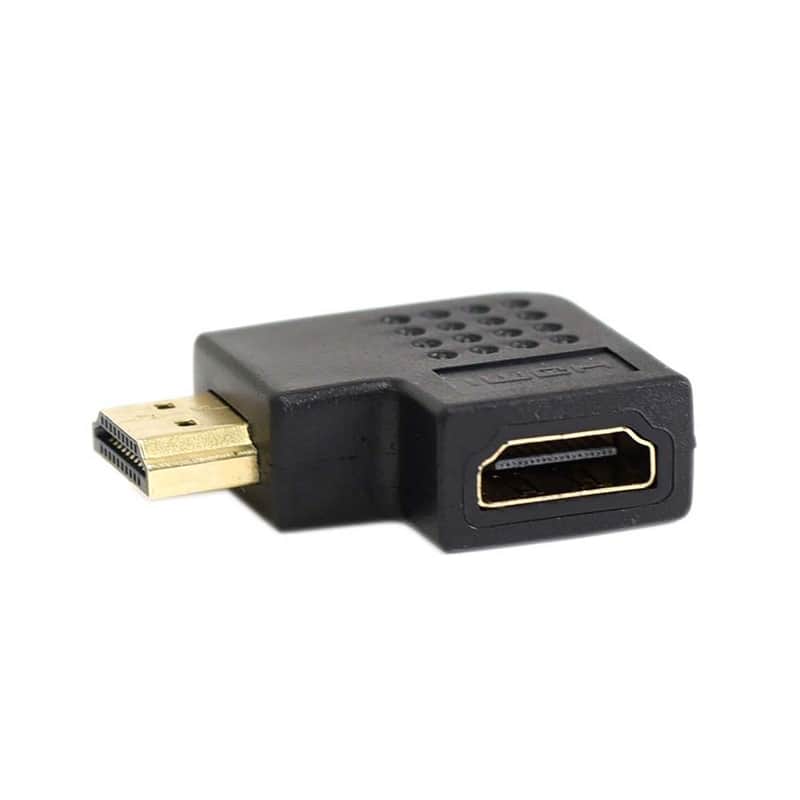 TD-HDPT1 - Right Angle High Definition Cable Adapter 2 Ports - Female and Male image 1