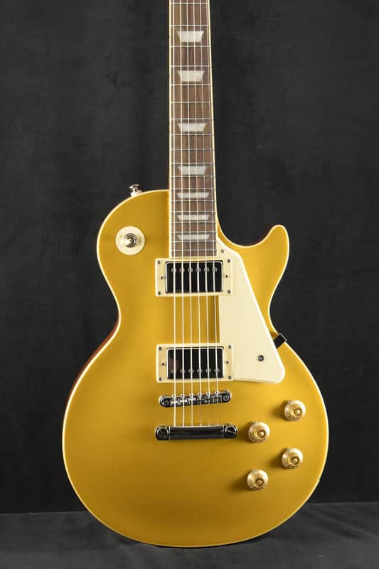 Epiphone Les Paul Standard 50s Plain Top Goldtop w/Gig Bag image 1