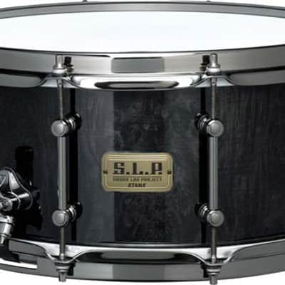 Tama LBR1465 SLP Black Brass Snare Drum With Black Nickel Hardware image 2