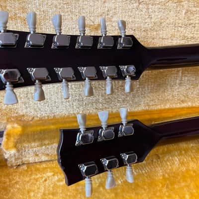 Ibanez 2402 Double Cutaway Double Neck 1974 - 1977 - Walnut image 17