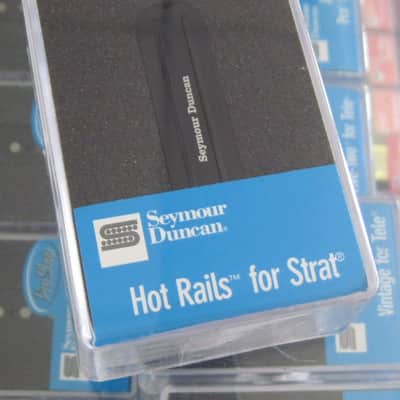 Seymour Duncan Hot Rails for Strat Neck Middle Pickup Black SHR-1n image 1