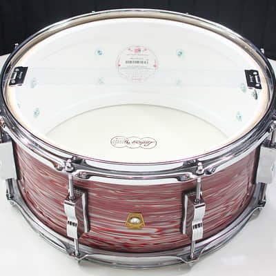 Ludwig Legacy Maple 6.5" x 14" Snare Drum w/ VIDEO! 3-Ply Vintage Pink Oyster image 5