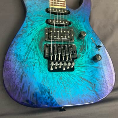 Jackson DK2 Dinky MIJ 2008 - Eerie Dess Swirl w/ Upgraded Tremolo image 1