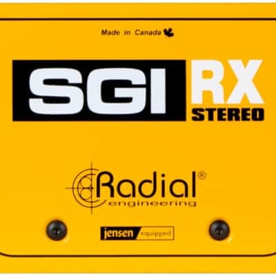 Radial Engineering SGI-STEREO-RX Stereo Studio Guitar Interface, RX Only Must be Used with Stereo TX image 1