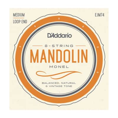 D'Addario EJM74 Monel Mandolin Strings; 8-String set loop end 11-40 image 1