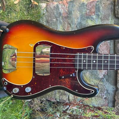 1969 Fender Precision Bass - Sunburst - Great Player OHSC image 1
