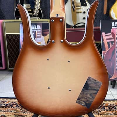 Danelectro Long Horn 58 Bass LEFTY ZURDO ( Super Limited) W/ Foam Case Copper Burst image 13