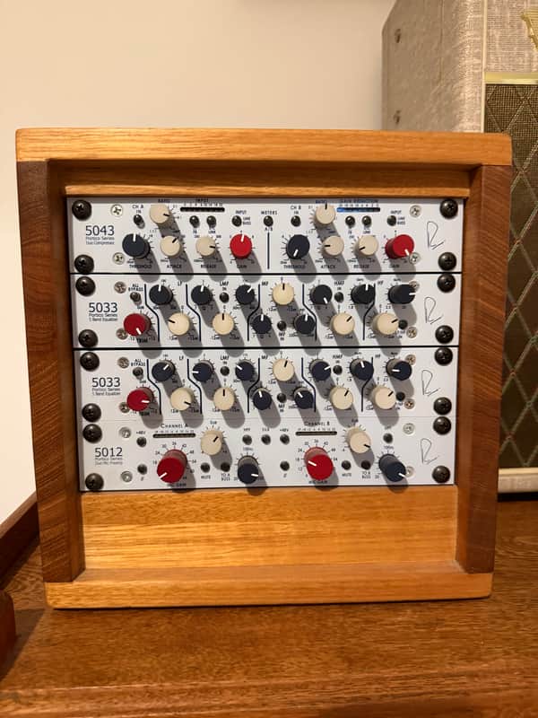 Rupert Neve Designs Portico 5043 5033 (two units ) 5012 2012 - 4 units in oak portable case image 1