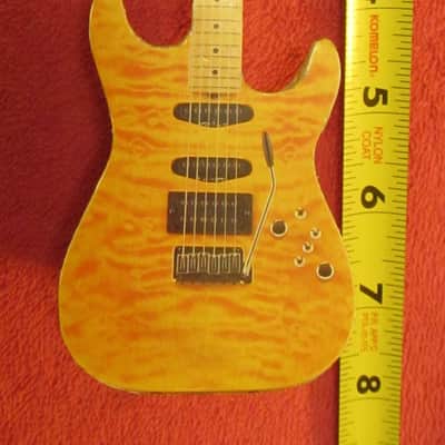 Handmade Guitar display 2000's - Gloss yellow/foam board image 2