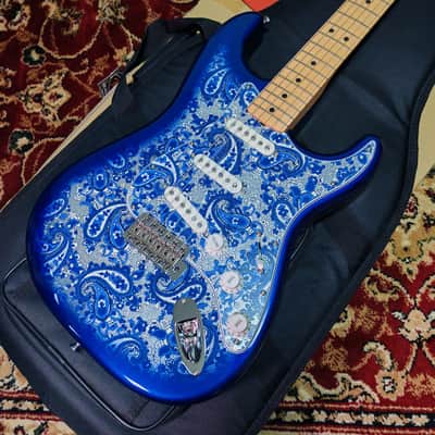 *NEW IN BOX* 2025 Fender Japan Limited Edition Indigo Paisley Stratocaster, Fender Flagship Tokyo Store Exclusive Color, MIJ JD25 image 2