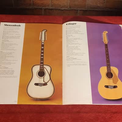 1970 Fender Acoustic Guitars Catalog-Great Color image 5