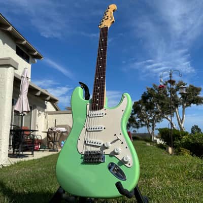 Video! Fender Partscaster Strat 2004 - Surf Green image 4