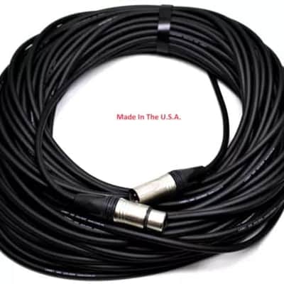 LASE 100 Ft Microphone Cable W/ NEUTRIK NC3MXX 3-Pin XLR Male to NC3FXXX Female image 2