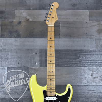 Mint Fender Limited Edition American Ultra II Stratocaster HSS - Graffiti Yellow with Hardshell Case image 4
