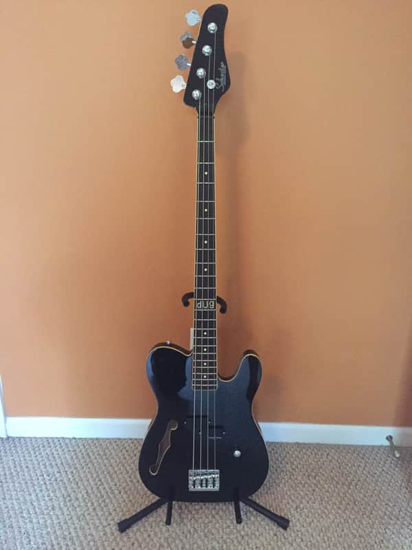 Schecter dUg Pinnick Baron-H Signature 4-String Bass Gloss Black image 1