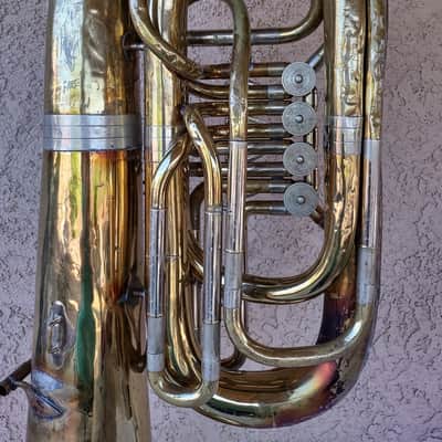 B&S "Sonora" BBb 4 Rotary Valve Tuba image 6