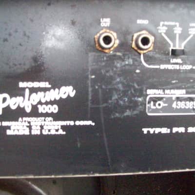 Fender Performer 1000 2-Channel 100-Watt 1x12" Hybrid Guitar Combo 1993 - 1995 image 5