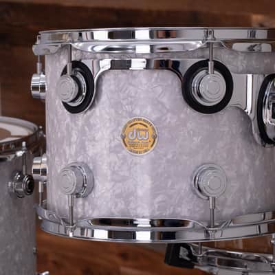 Dw (Drum Workshop) Collectors Series Ii, 4 Piece Drum Kit, White Marine Pearl, (Pre Loved) image 11