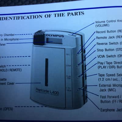 Olympus Pearlcorder L400 Microcassette Recorder image 4