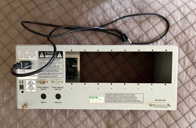 Solid State Logic X-Rack 8-Slot Modular Frame 2006 - 2020 - Silver image 1