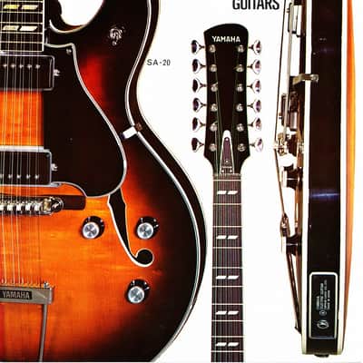 Yamaha SA-20 12-String Hollow Body 1968 - 1972 - Sunburst image 12
