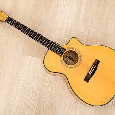 1994 Webber OM-C Cutaway Acoustic Guitar, Spruce & Figured Maple, Near-Mint w/ Case image 13