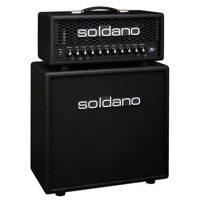 Soldano ASTRO-20 Closed Back Half Stack: 3-Channel 20-Watt Head & 1x12" Cab 2023 - Present - Black image 3