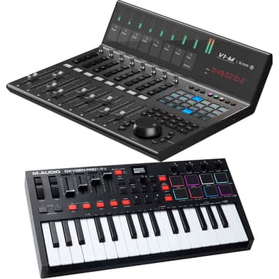 Icon Pro Audio V1-M DAW Control Surface, M-Audio Oxygen Pro Mini Bundle