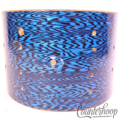 *Slingerland 13x9" Blue Agate Tom Drum Shell Vintage 60s African Mahogany/Maple* imagen 2