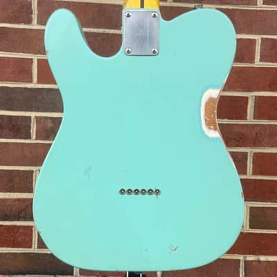 Nash T-57, Surf Green, Medium Aging, Alder Body, Maple Neck & Fretboard, Lollar Pickups, Hardshell Case image 6