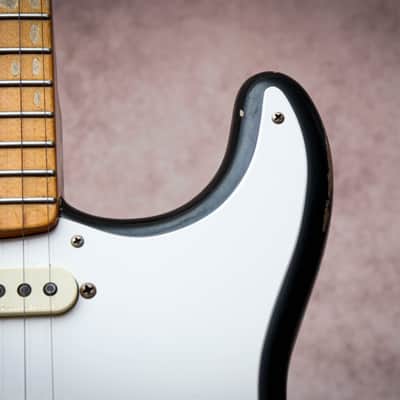 FENDER USA CS Mastertbuilt 56' Reissue Active Stratocaster Relic * Todd Krause "Faded British Racing Green" (2022) image 9