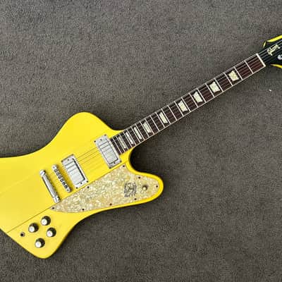 Gibson Custom Shop Firebird 1990 - unique Metallic Yellow finish sounds incredible! image 6
