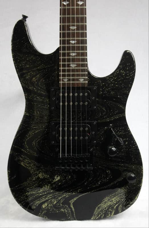 Custom Swirl Painted Laguna LE-50 (Short Scale) Electric Guitar image 1