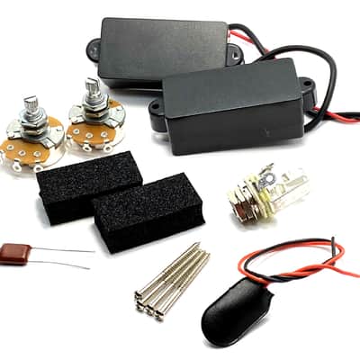 Active P Bass 4 String Split Pickup Set, Hot P-Bass Active Output & Clarity, Black Cover image 1