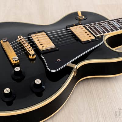 1985 Greco EGC68-500 Custom Black Beauty Vintage Guitar w/ Screamin PAFs & Case, Japan Fujigen image 6