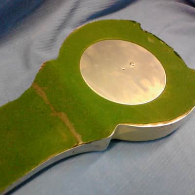 Dobro Cast aluminum lap steel 1930's black & raw aluminum image 16