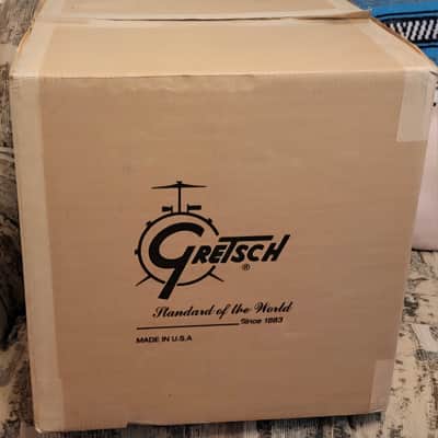 Gretsch 14"x16" FLOOR TOM w/Legs USA Custom Heritage Lugs - Black Satin Flame Nitron Wrap *EXCELLENT* 2024 image 11