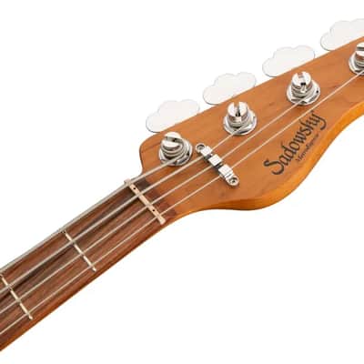 Sadowsky MetroExpress 21-Fret Vintage J/J Bass, Morado Fingerboard, 4-String - Solid Ocean Blue Metallic High Polish image 7