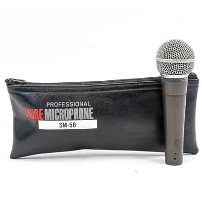 1970s Shure SM58 Vintage USA Dynamic Vocal Microphone w/ Original Bag image 1