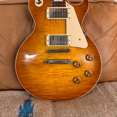 2014 Gibson Custom Shop Les Paul 1959 Reissue r9 - Sunrise Teaburst VOS image 1