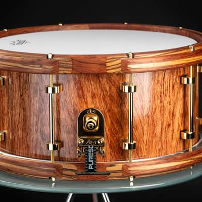 Seven Six Drum Company 7x14 Bubinga Art #3 Custom Snare Drum image 2