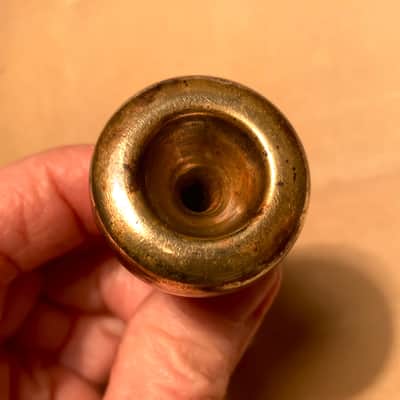 Rudy Muck -17C- Cushion Rim Trumpet Mouthpiece-Made c.1940's-Plating Worn-Condition Good image 5