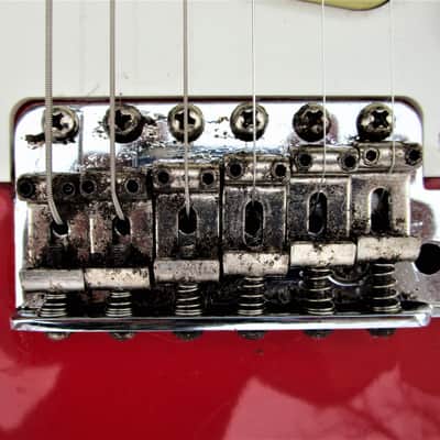 Fender Squier Stratocaster Guitar, 1984-1987, Japan, Serial # E642167, Torino Red, Gig Bag image 6