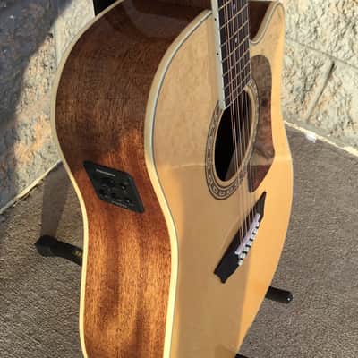Washburn Heritage Series HD10SCE12 12-String Acoustic/Electric Dreadnought Cutaway Guitar 2010s - Natural image 2
