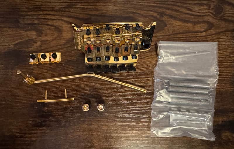 Floyd Rose 1000 Series Pro Gold 2020 - Gold & Schaller Straplocks image 1