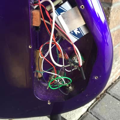 Wizard USA Neck Through Left-y 5 String 90's Purple Bass Not A Spector Make an Offer image 13