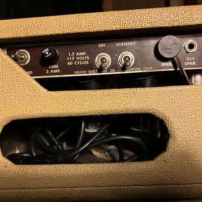 Fender Bassman 6G6-B Brownface 50-Watt 2x12" Piggyback Guitar Amp 1963 - 1964 - Blonde image 4
