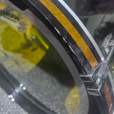 Ludwig Vistalite 24” Bass Drum Yellow 2000’s - Yellow image 3