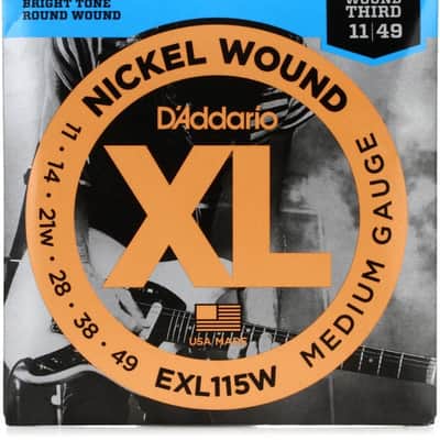 D'Addario EXL115 XL Nickel Wound Electric Guitar Strings - .011-.049 Medium Wound 3rd image 2